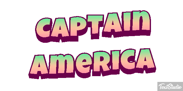 Captain America Effet de texte