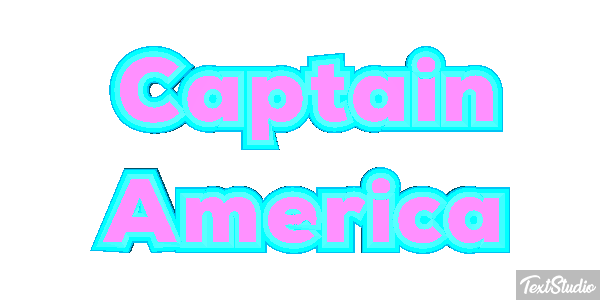 Captain America Effet de texte