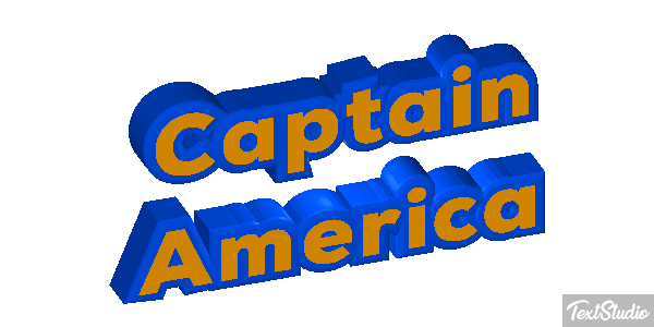 Captain America Effet de texte