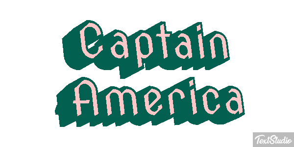 Captain America Effet de texte