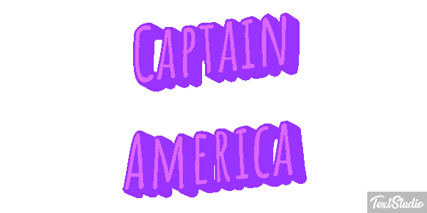Captain America Effet de texte