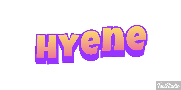 Hyène Efeito do texto