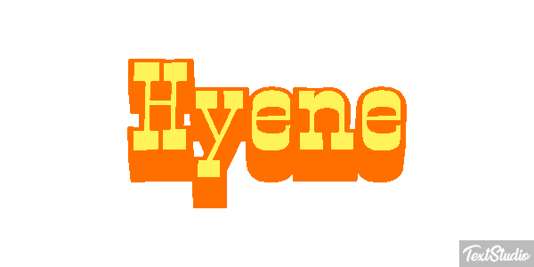 Hyène Efeito do texto