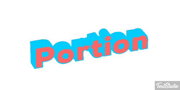 Portion Text effect