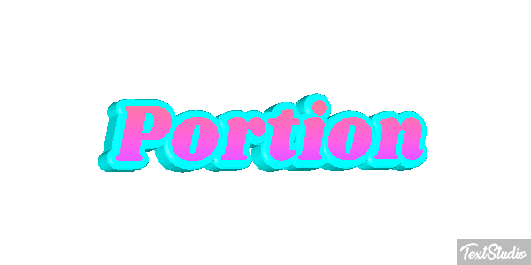Portion Text effect