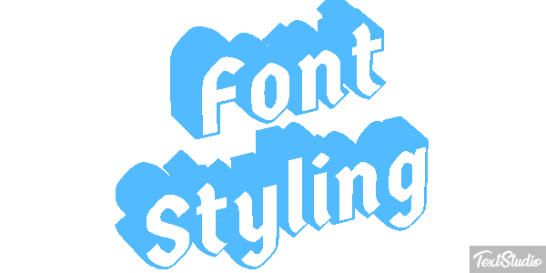 Font Styling Effetto testo