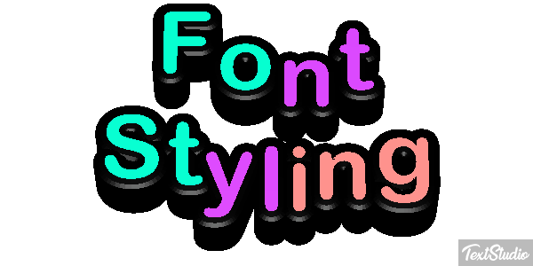Font Styling Effetto testo