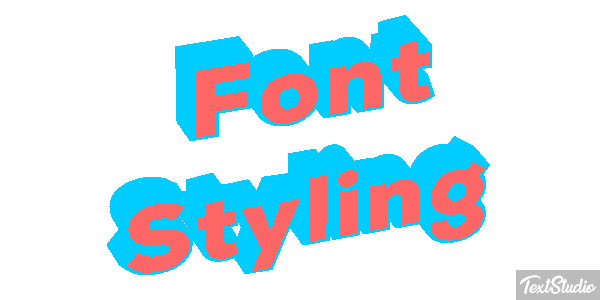 Font Styling Effetto testo
