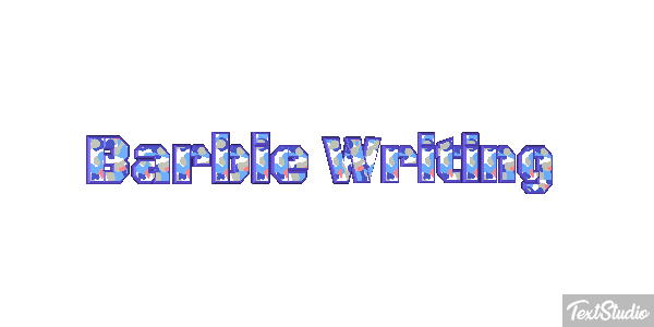Barbie Writing Effetto testo