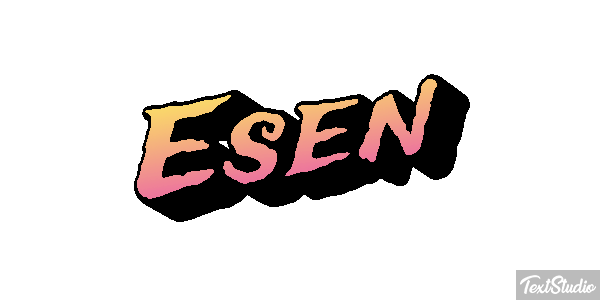 Esen Efeito do texto