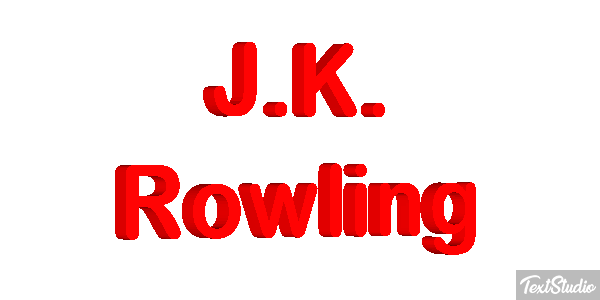 J.K. Rowling Text effect