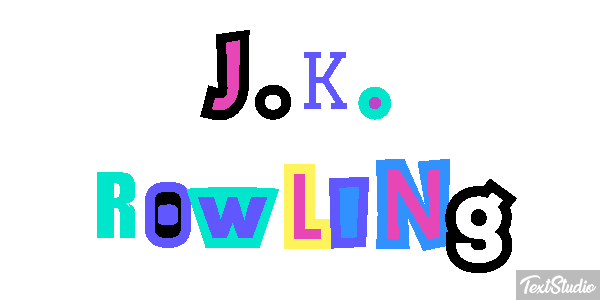 J.K. Rowling Text effect