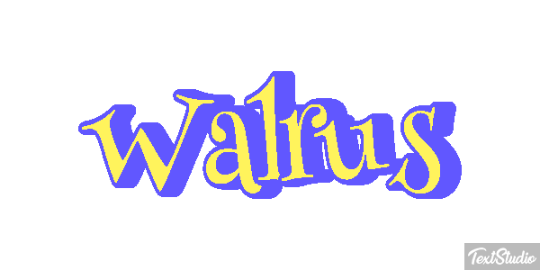 Walrus Text effect
