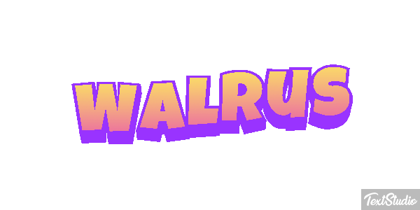 Walrus Text effect