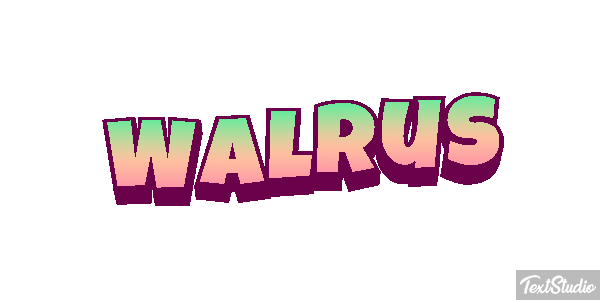 Walrus Text effect