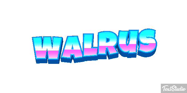 Walrus Text effect