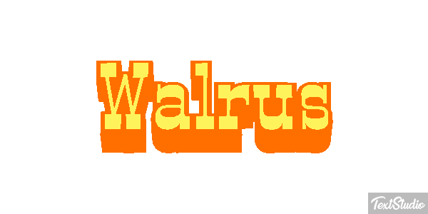 Walrus Text effect
