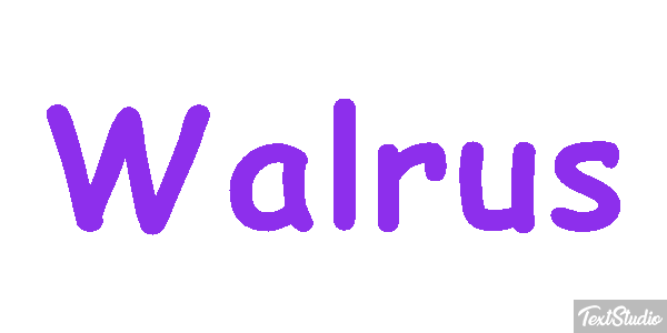 Walrus Text effect