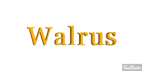Walrus Text effect
