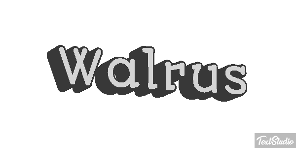 Walrus Text effect