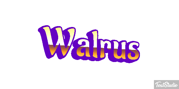 Walrus Text effect