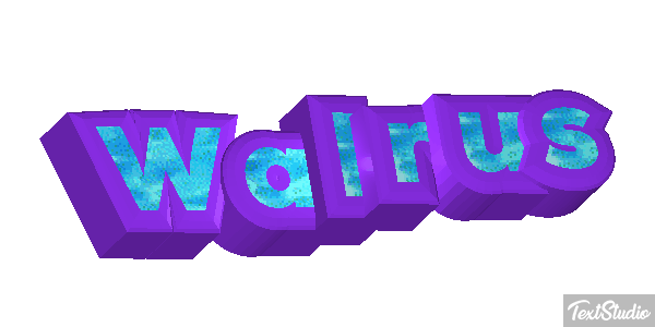 Walrus Text effect