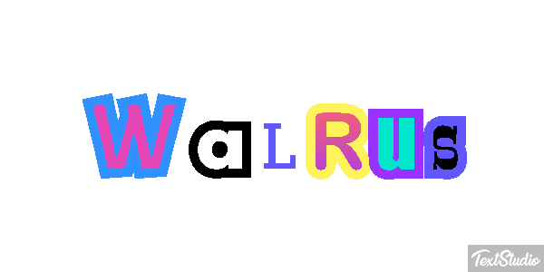 Walrus Text effect