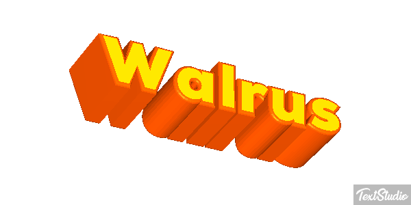 Walrus Text effect