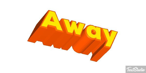 Away Текстовый эффект