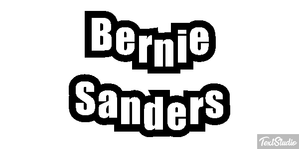 Bernie Sanders Text effect