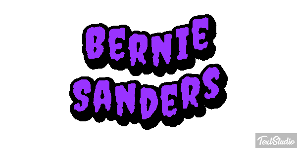 Bernie Sanders Text effect