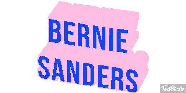 Bernie Sanders Text effect