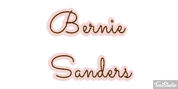 Bernie Sanders Text effect