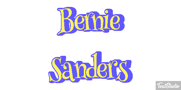 Bernie Sanders Text effect