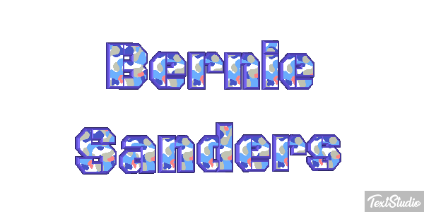 Bernie Sanders Text effect