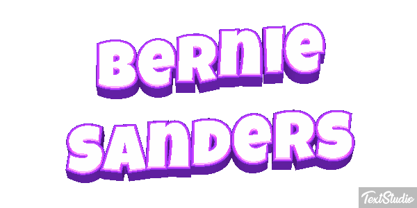 Bernie Sanders Text effect