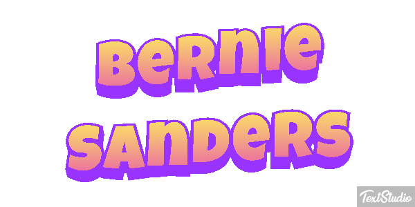 Bernie Sanders Text effect