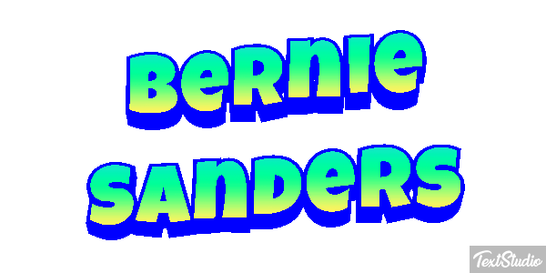 Bernie Sanders Text effect
