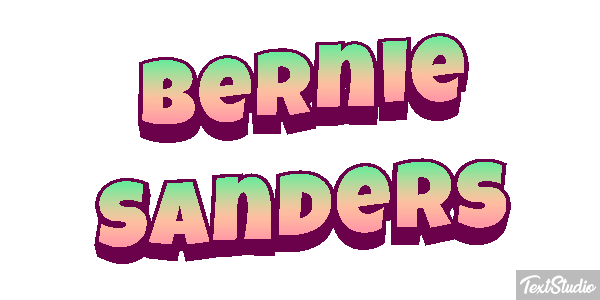 Bernie Sanders Text effect