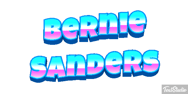 Bernie Sanders Text effect