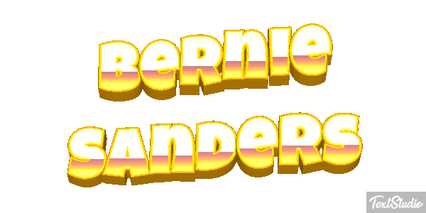 Bernie Sanders Text effect