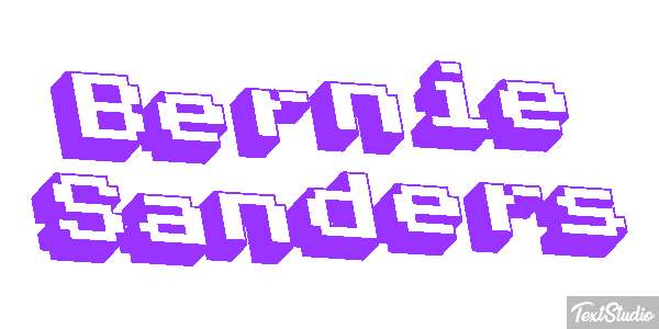 Bernie Sanders Text effect