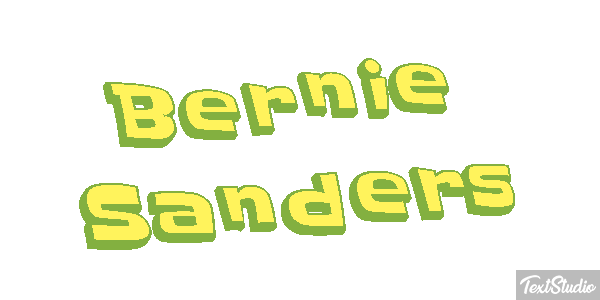 Bernie Sanders Text effect
