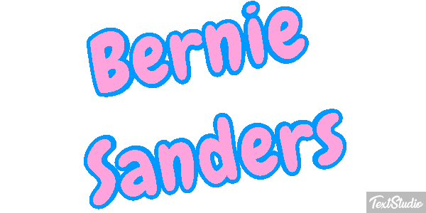 Bernie Sanders Text effect