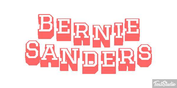 Bernie Sanders Text effect