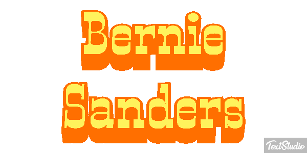 Bernie Sanders Text effect