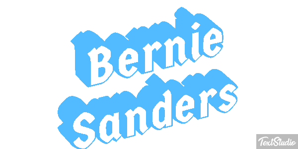 Bernie Sanders Text effect