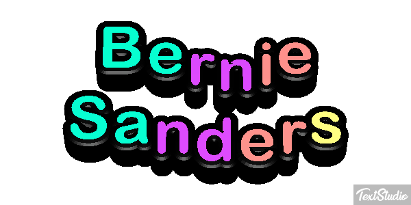 Bernie Sanders Text effect