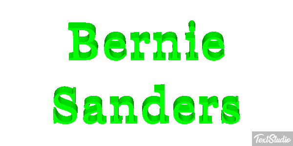 Bernie Sanders Text effect