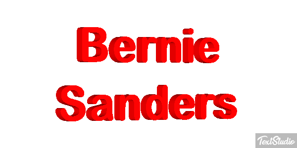 Bernie Sanders Text effect
